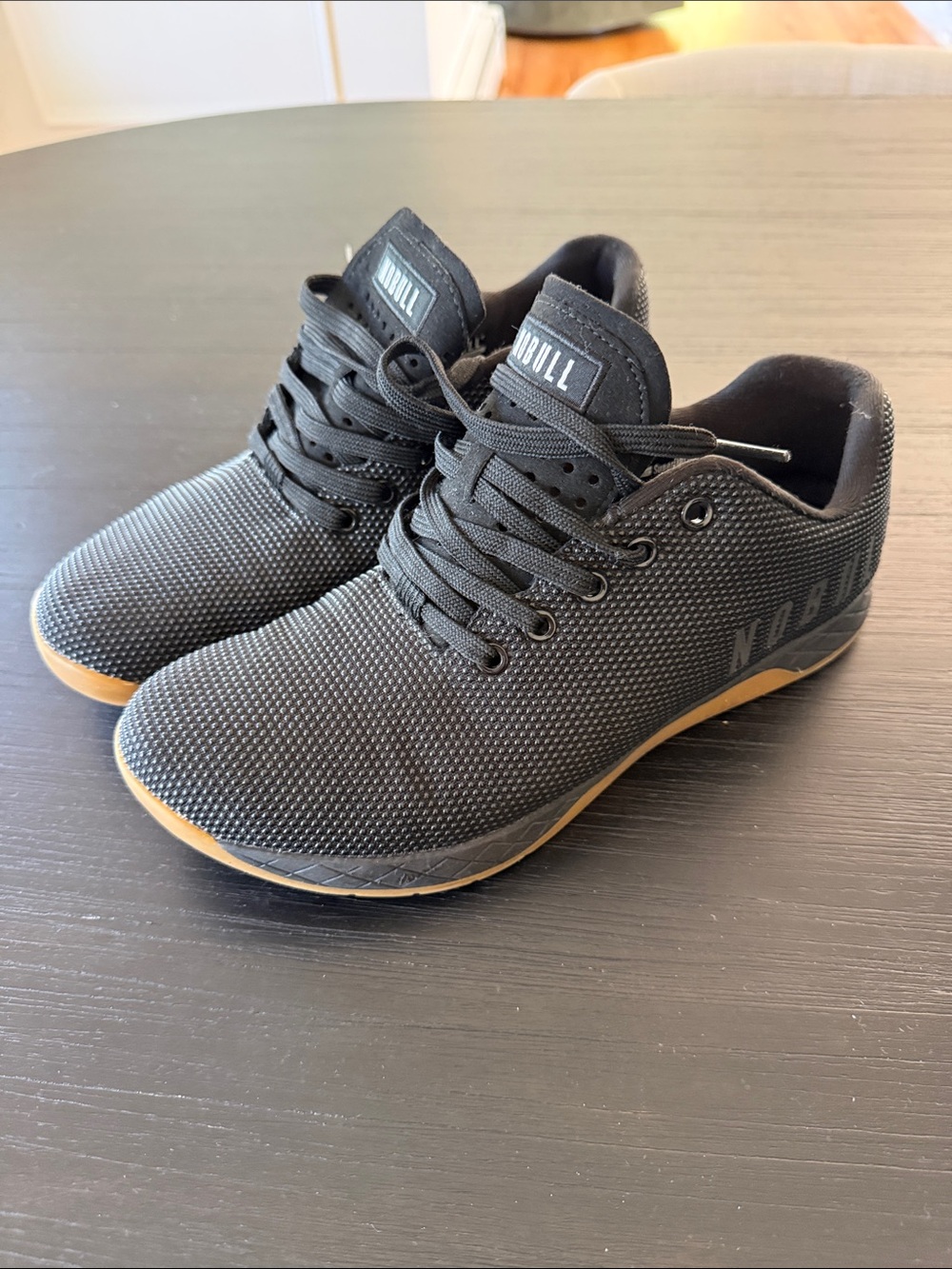 NOBULL Black Knit Sneakers with Gum Sole